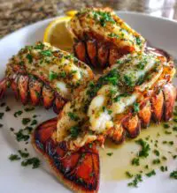 grilled lobster tails garlic lemon butter