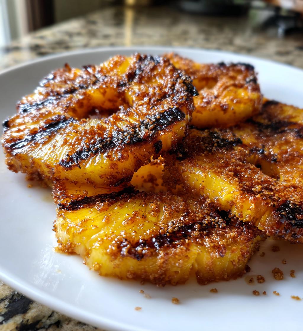 grilled pineapple - detail 1