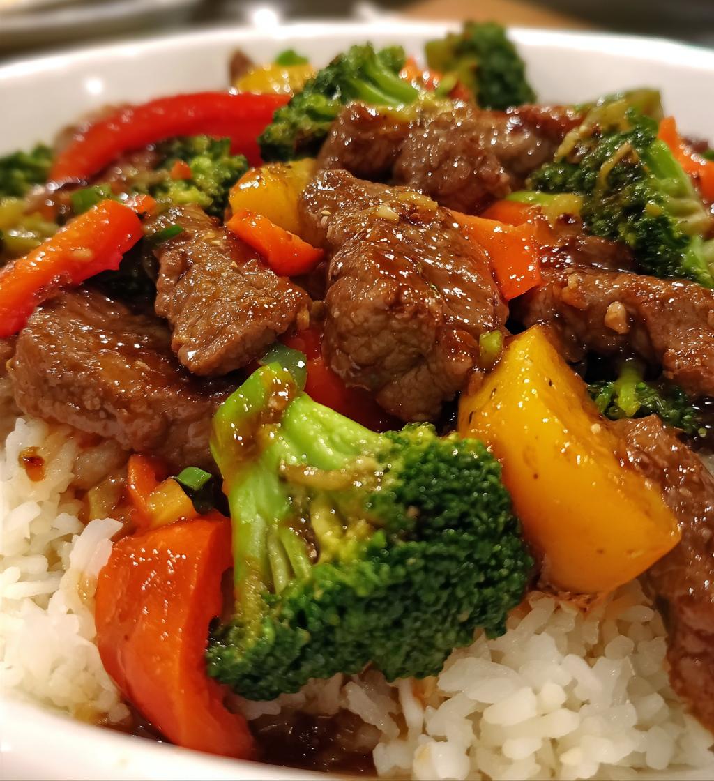 ground beef stir fry - detail 1