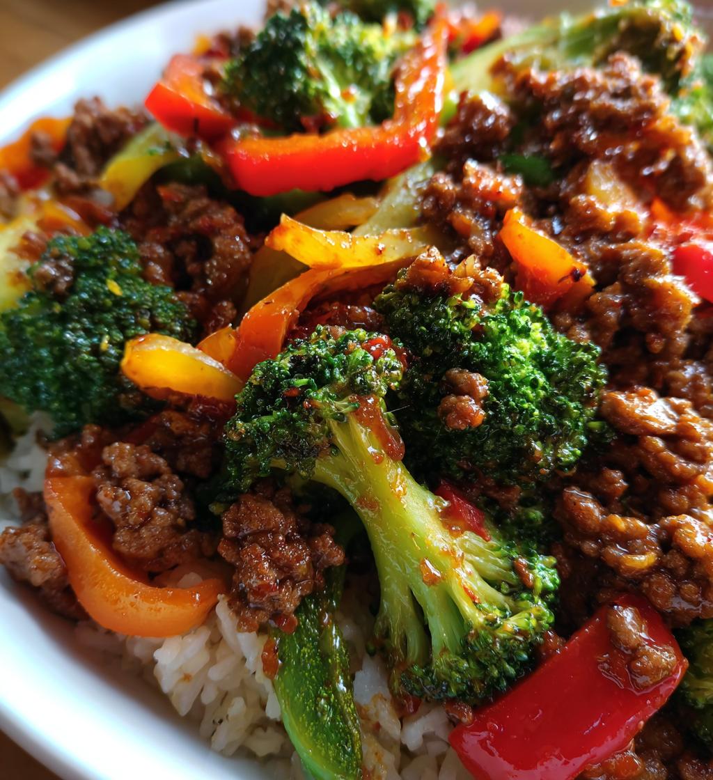 ground beef stir fry