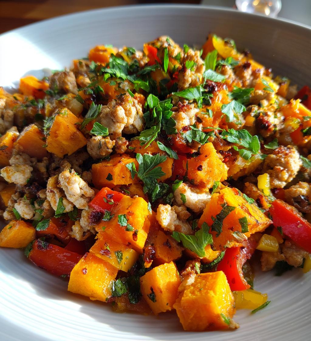 ground turkey sweet potato skillet