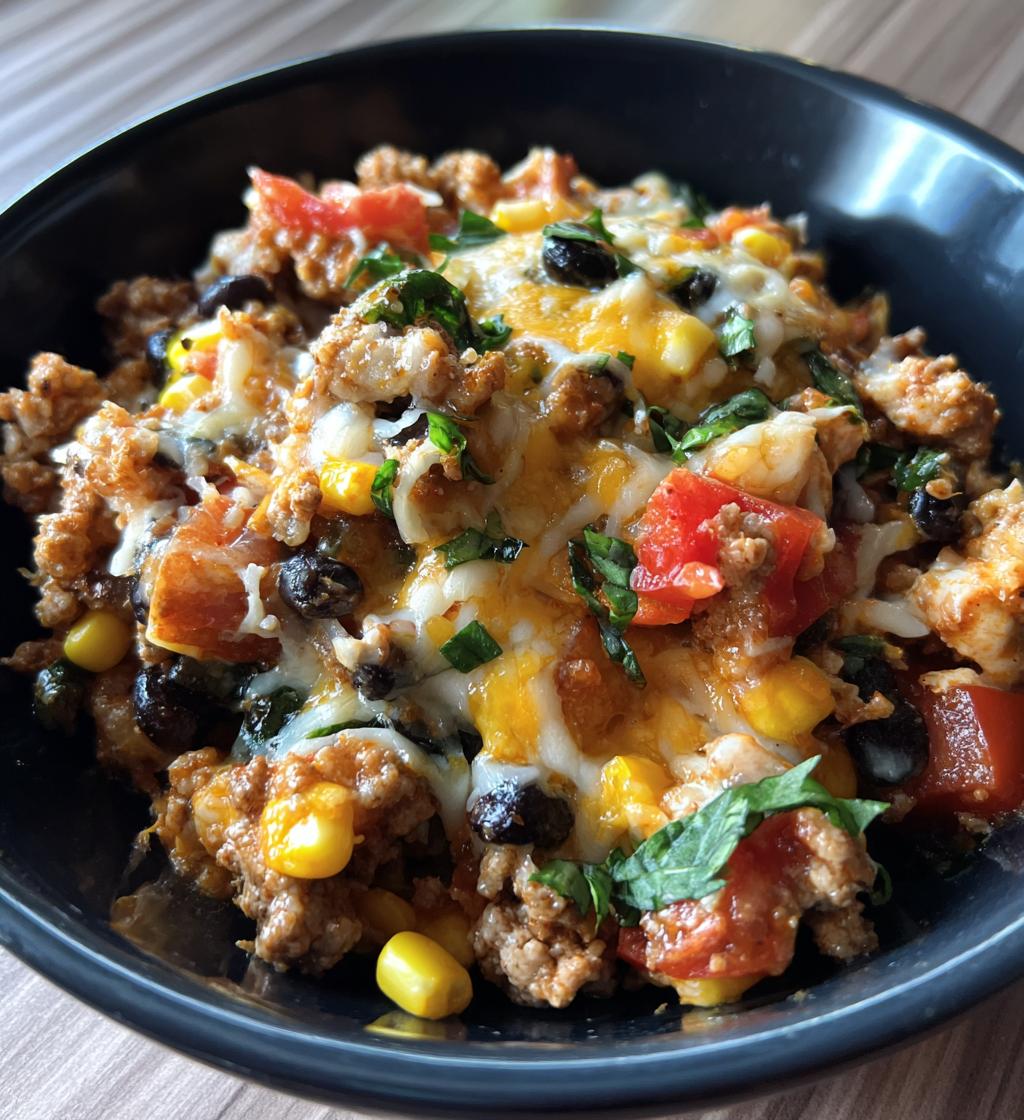 ground turkey taco skillet - detail 1