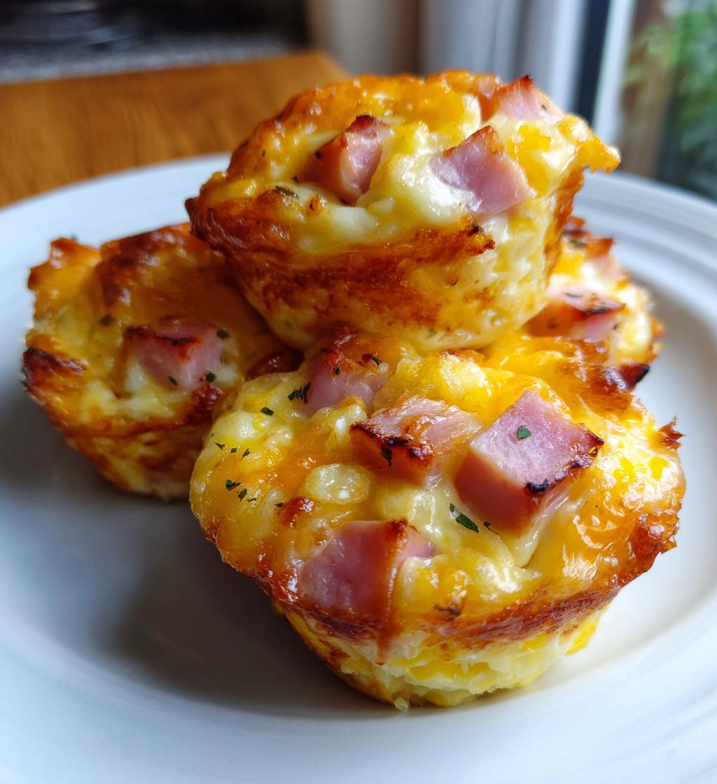 ham and cheese egg cups - detail 1