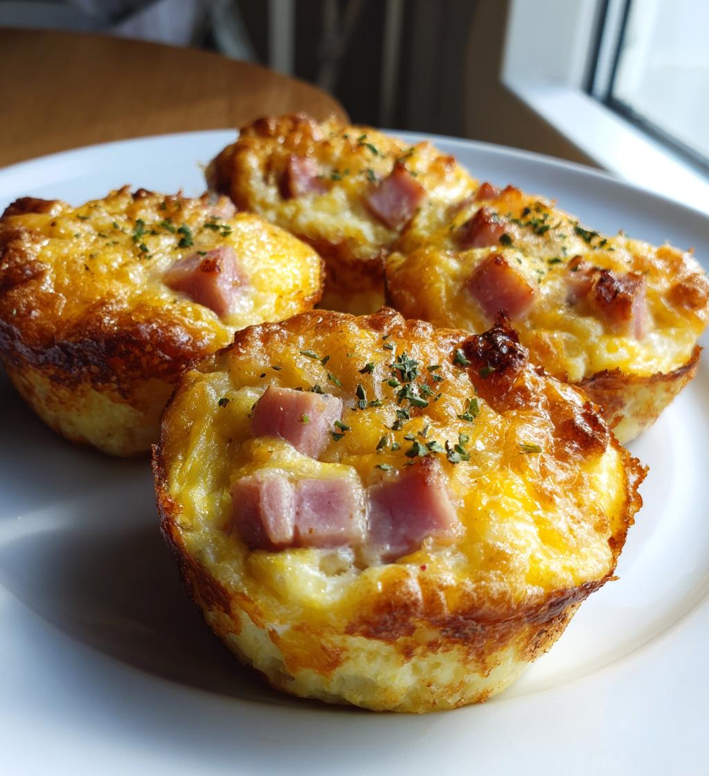 ham and cheese egg cups