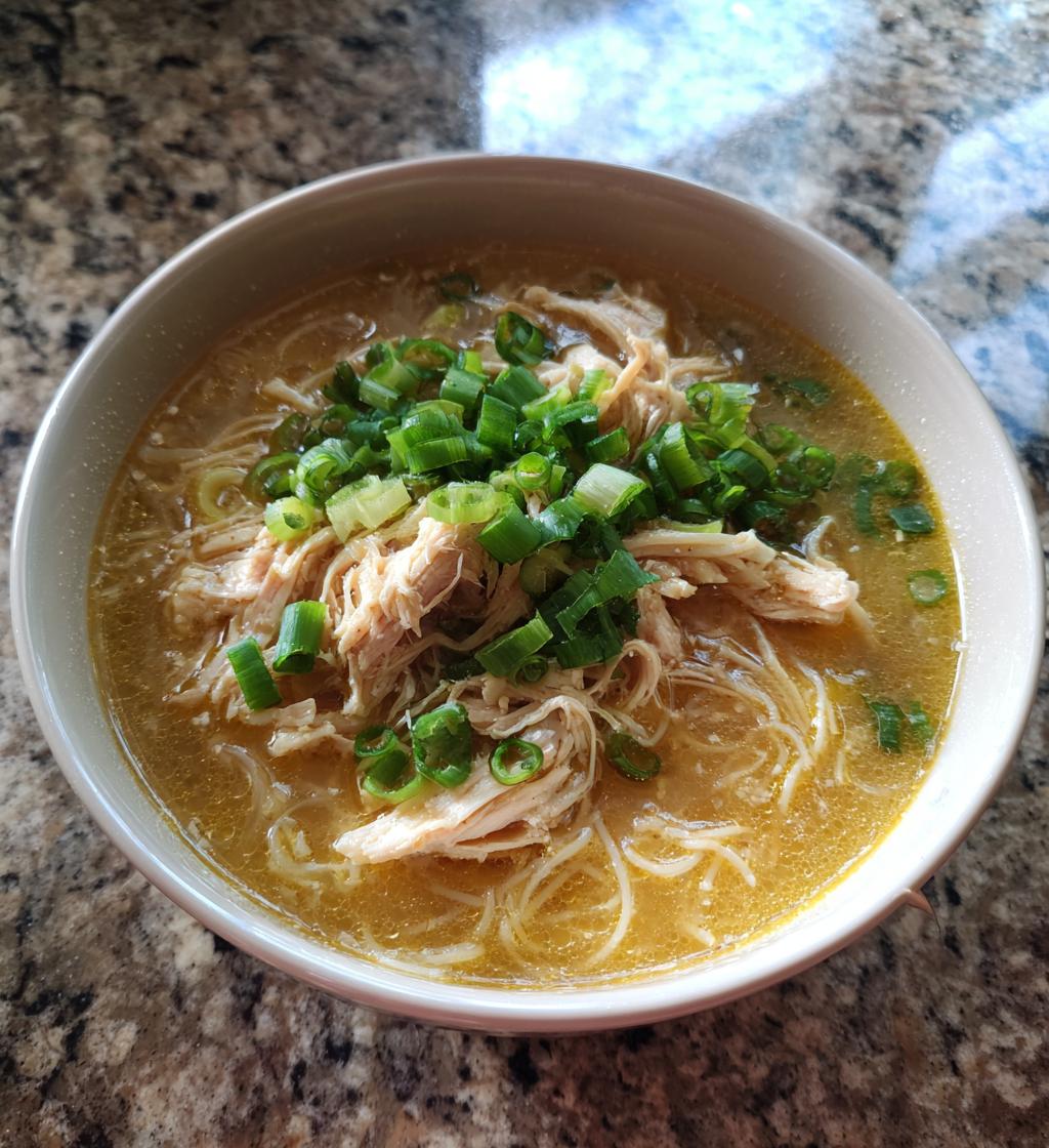 hawaiian style chicken long rice soup