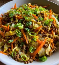 healthy chinese ground beef cabbage