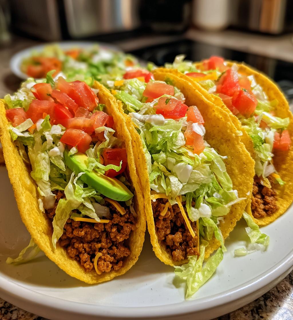 healthy ground turkey tacos - detail 1