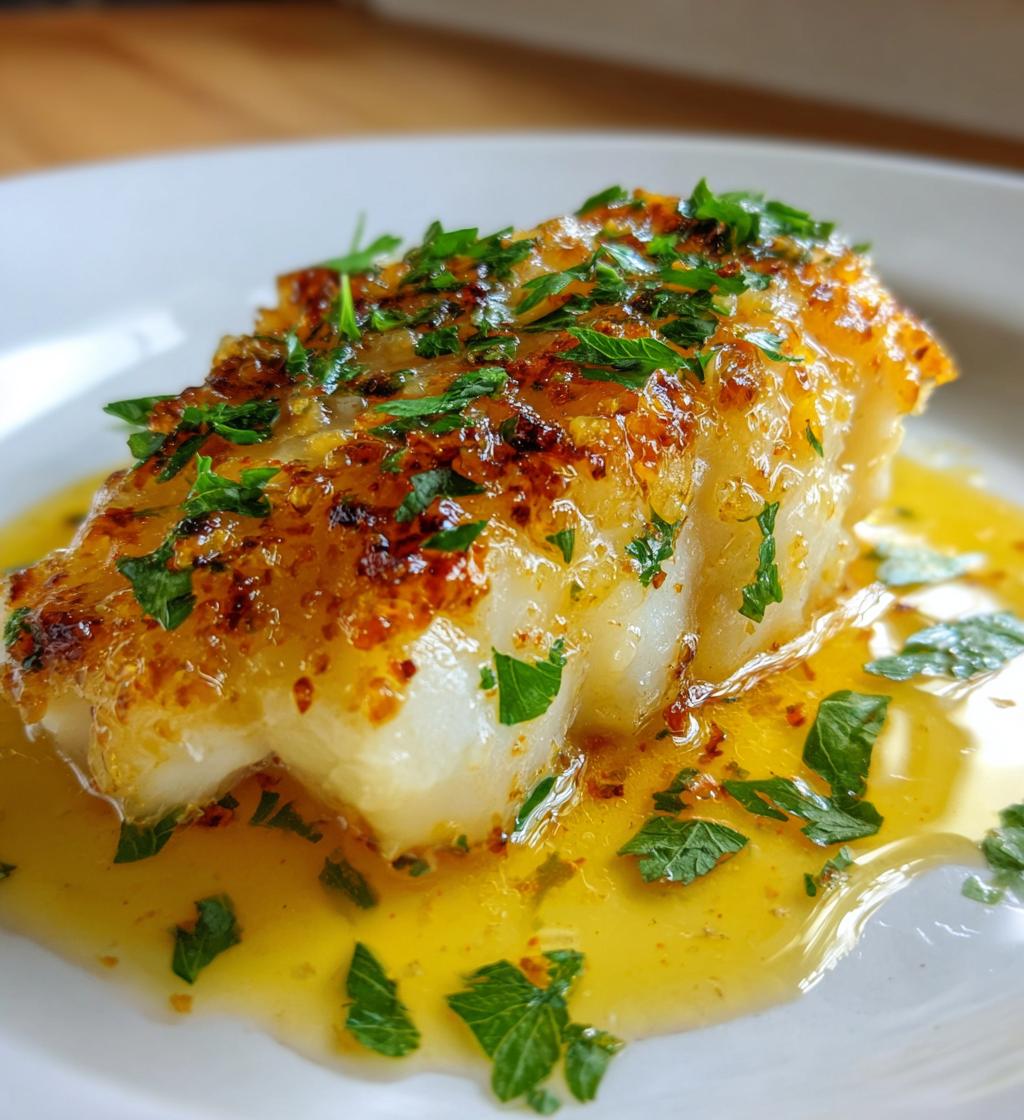 healthy lemon butter baked cod recipe - detail 1
