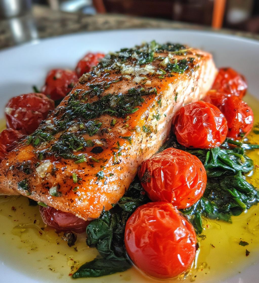 healthy mediterranean salmon dinner