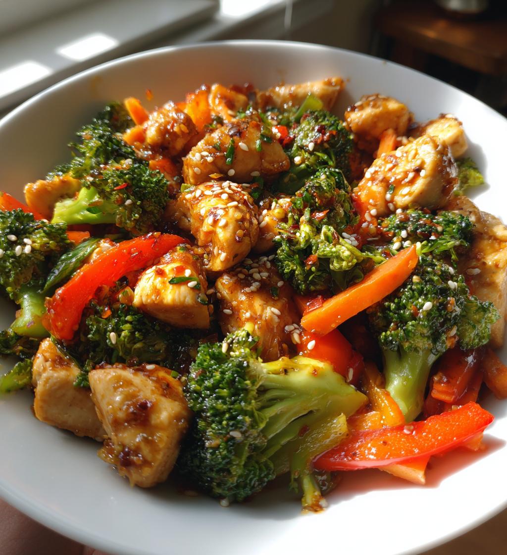 healthy sesame chicken - detail 1