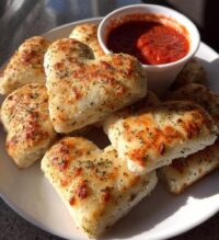 heart shaped breadsticks
