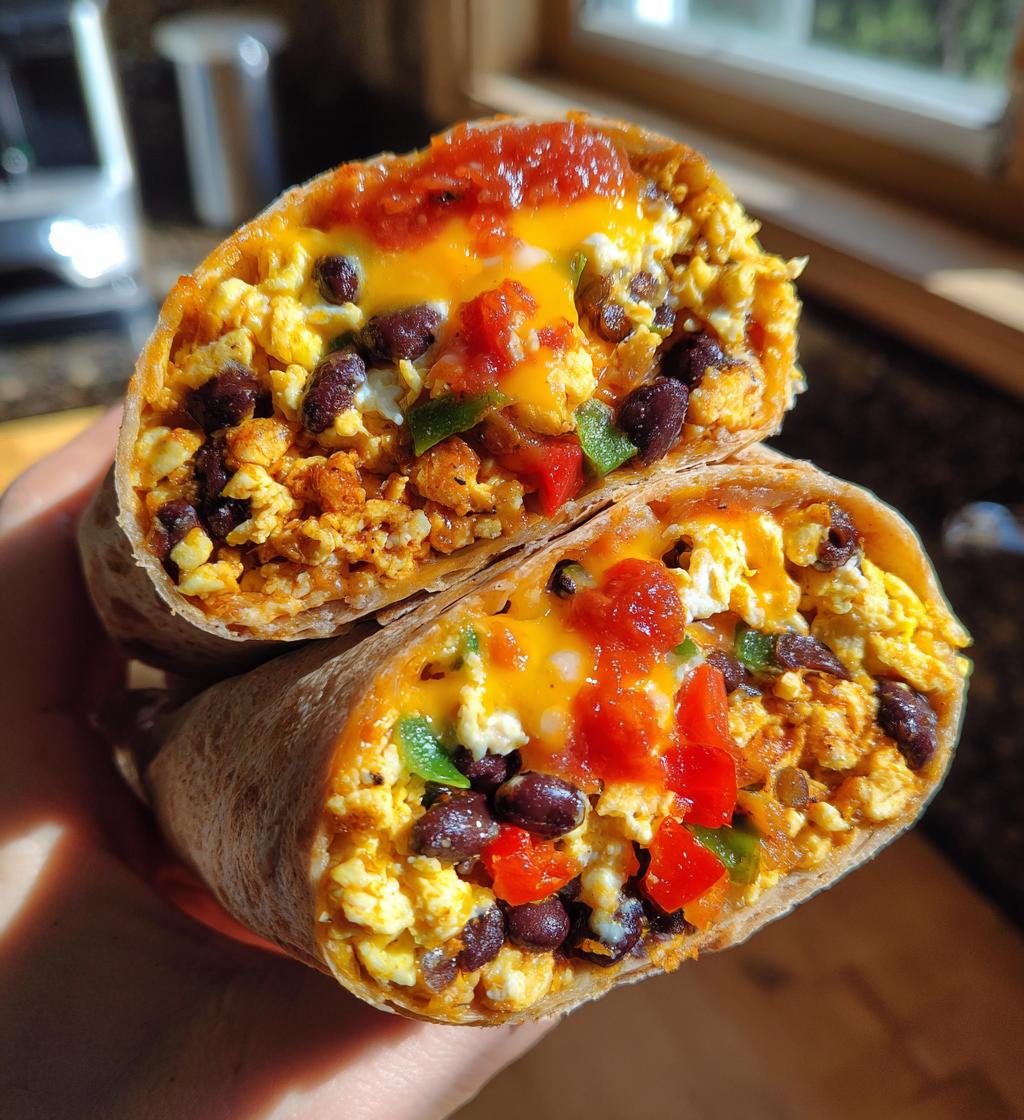 high protein breakfast burritos - detail 1