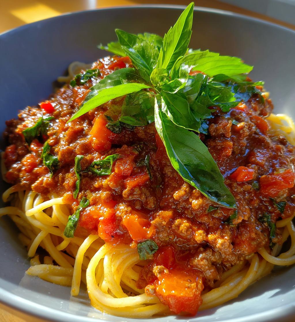 homemade bolognese sauce