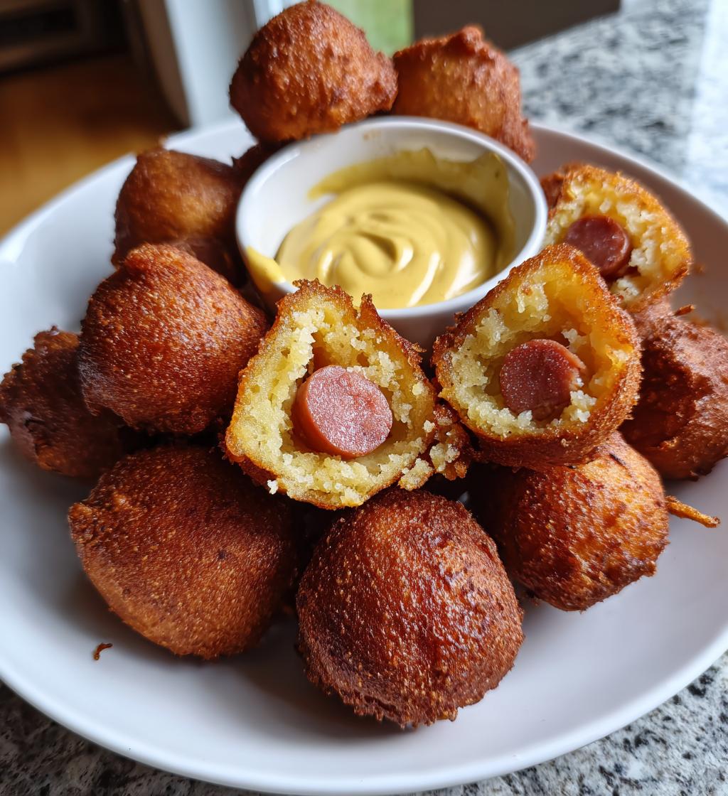 homemade corn dog bites