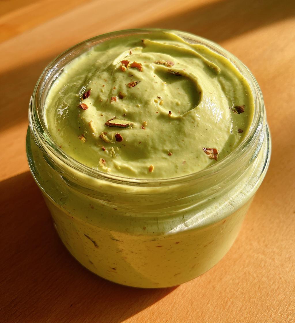 homemade italian style pistachio cream - detail 1
