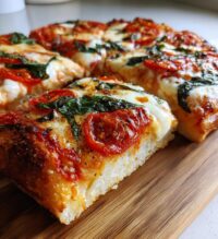 homemade margherita pizza
