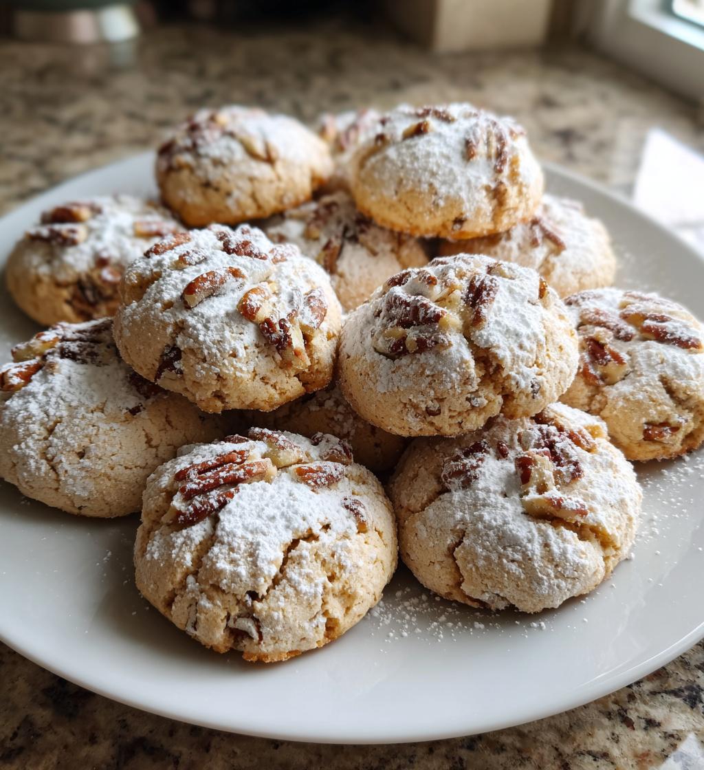 homemade pecan sandies - detail 1