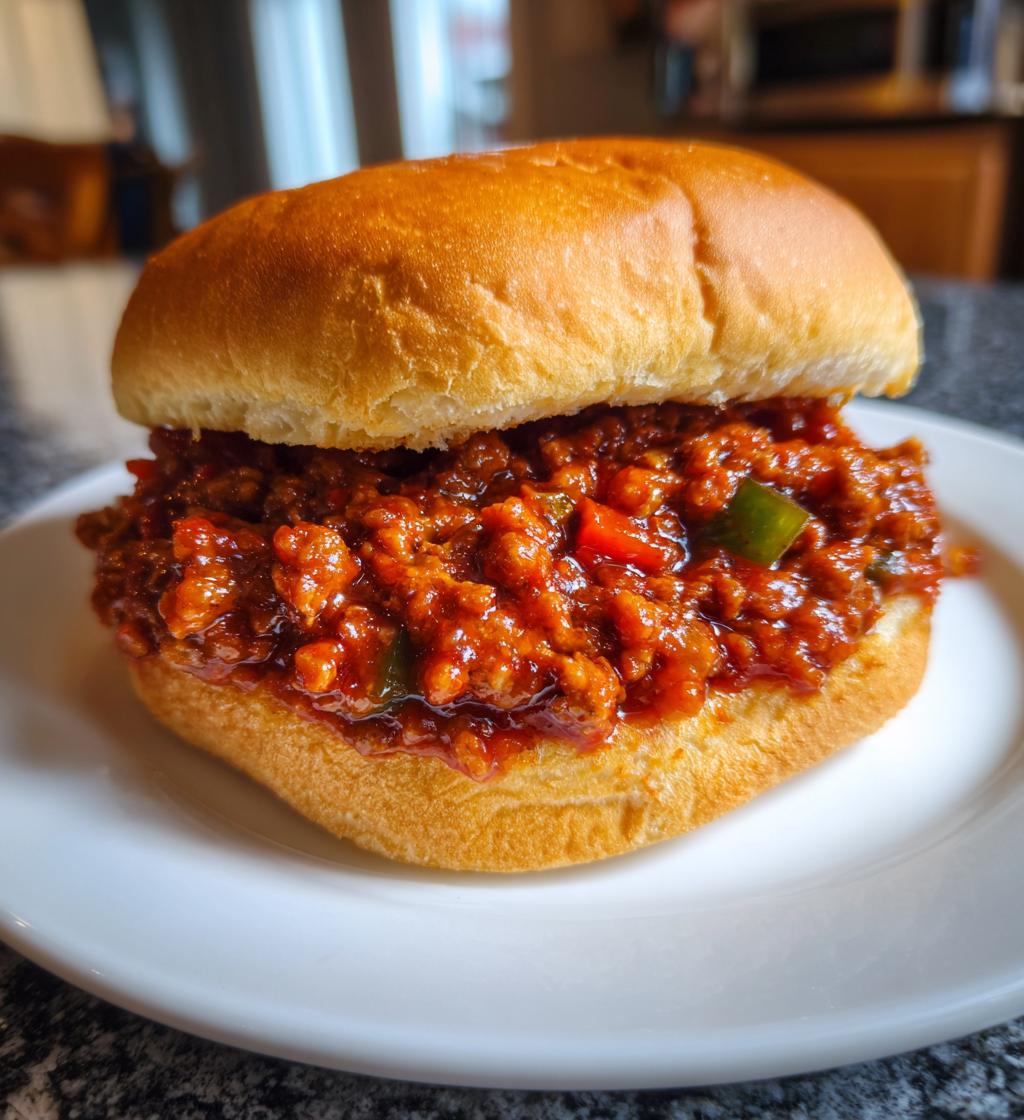 homemade sloppy joes - detail 1