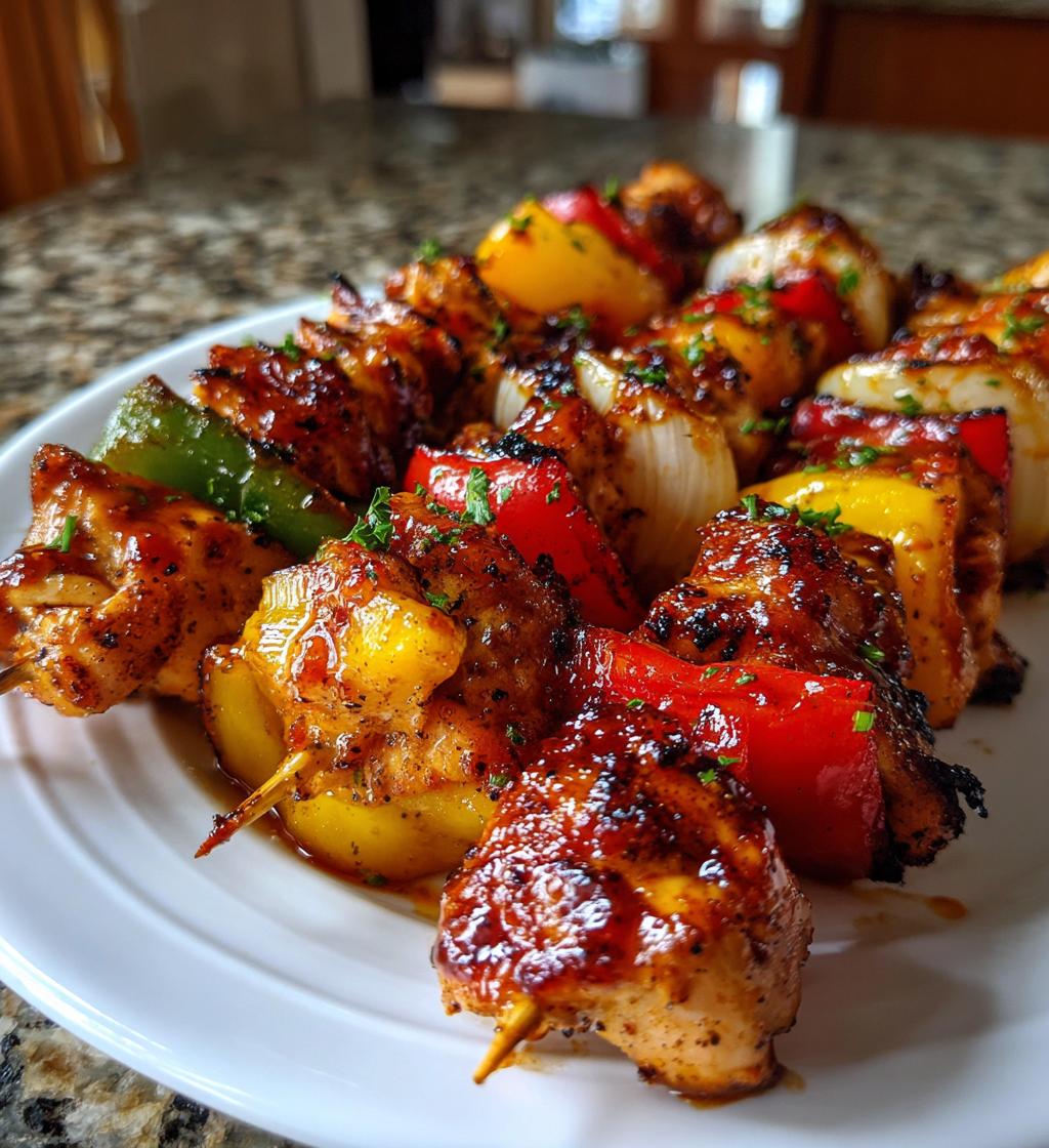 honey bbq chicken kabobs