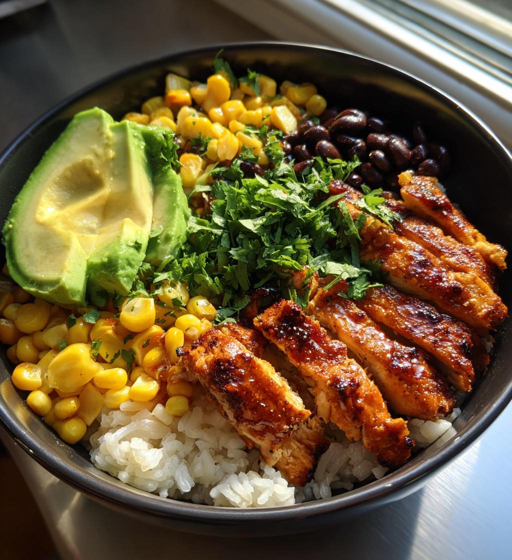 honey chipotle chicken rice bowls recipe - detail 1