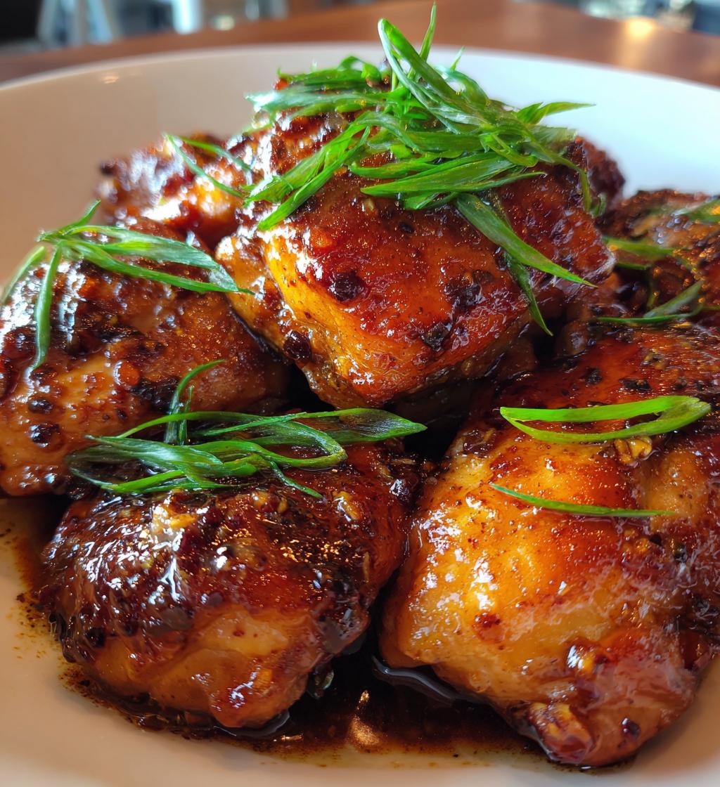 honey garlic chicken - detail 1