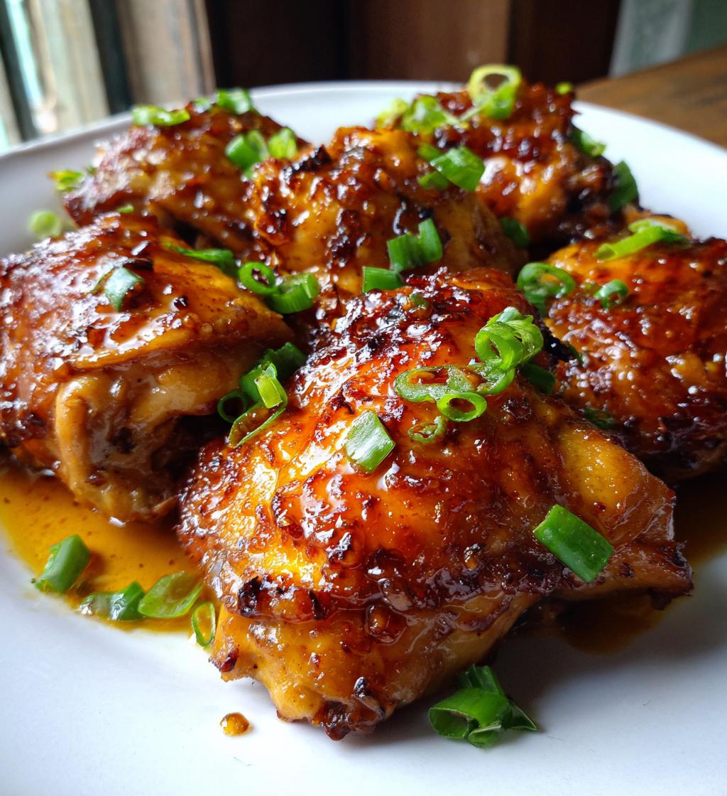 honey garlic chicken - detail 1