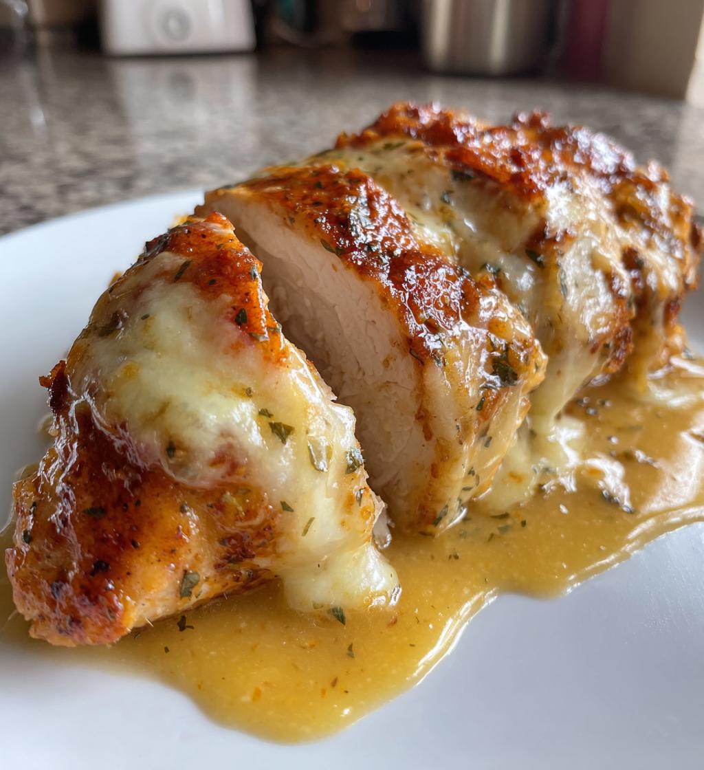 honey mustard chicken with cheese - detail 1