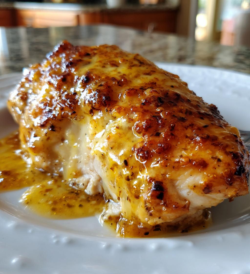 honey mustard chicken with cheese