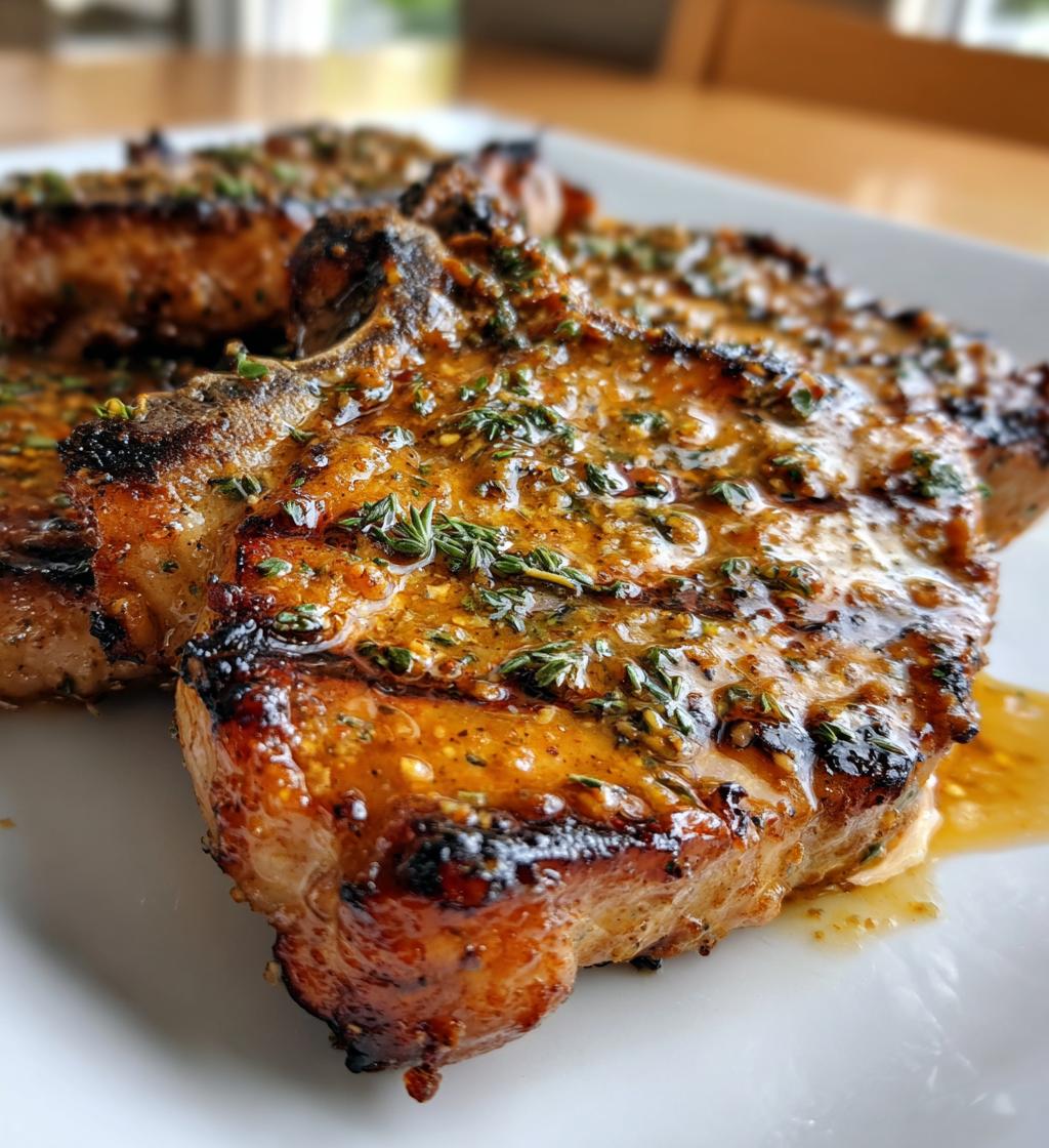 honey mustard pork chops - detail 1