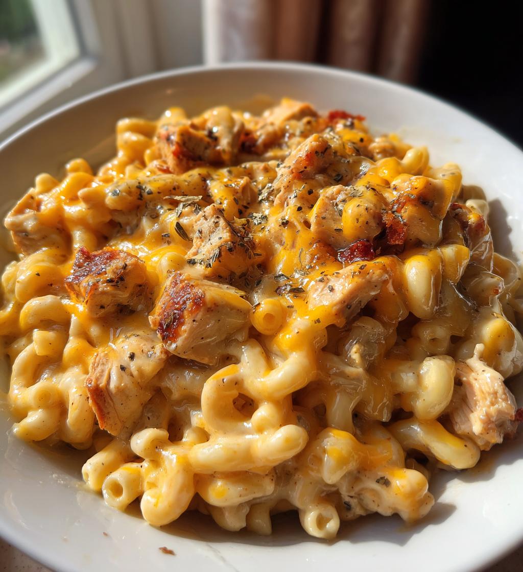 honey pepper chicken mac and cheese - detail 1