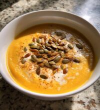 honey roasted acorn squash soup