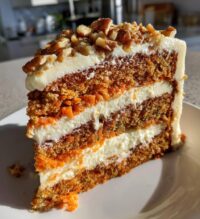 honeybun carrot cake with cheesecake filling
