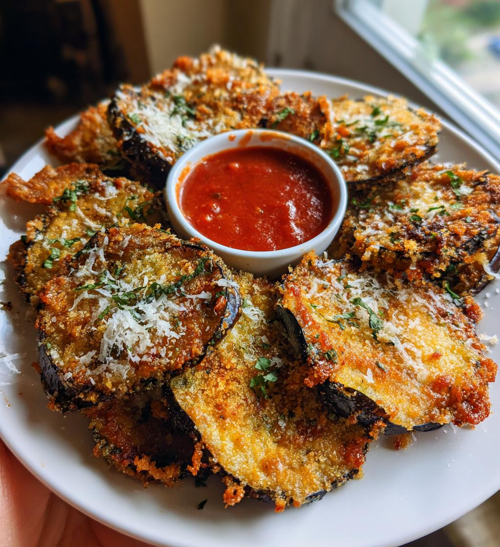 impossibly crispy baked eggplant