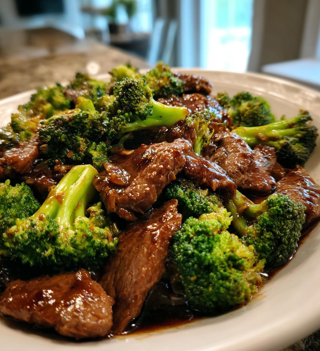 instant pot beef and broccoli - detail 1