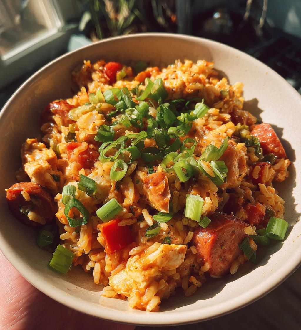 instant pot chicken and sausage jambalaya