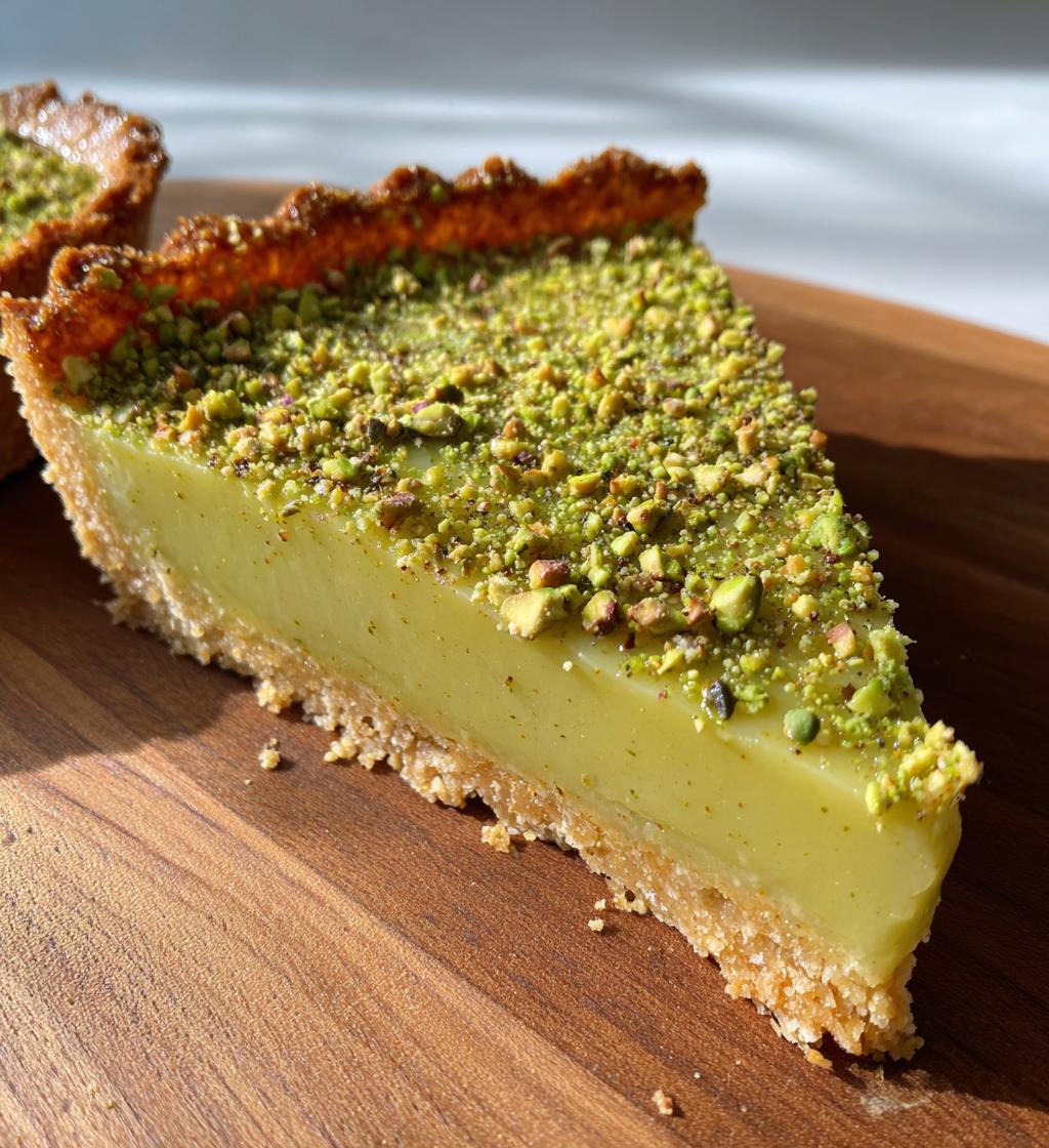 irresistible pistachio tart with creamy pistachio paste - detail 1