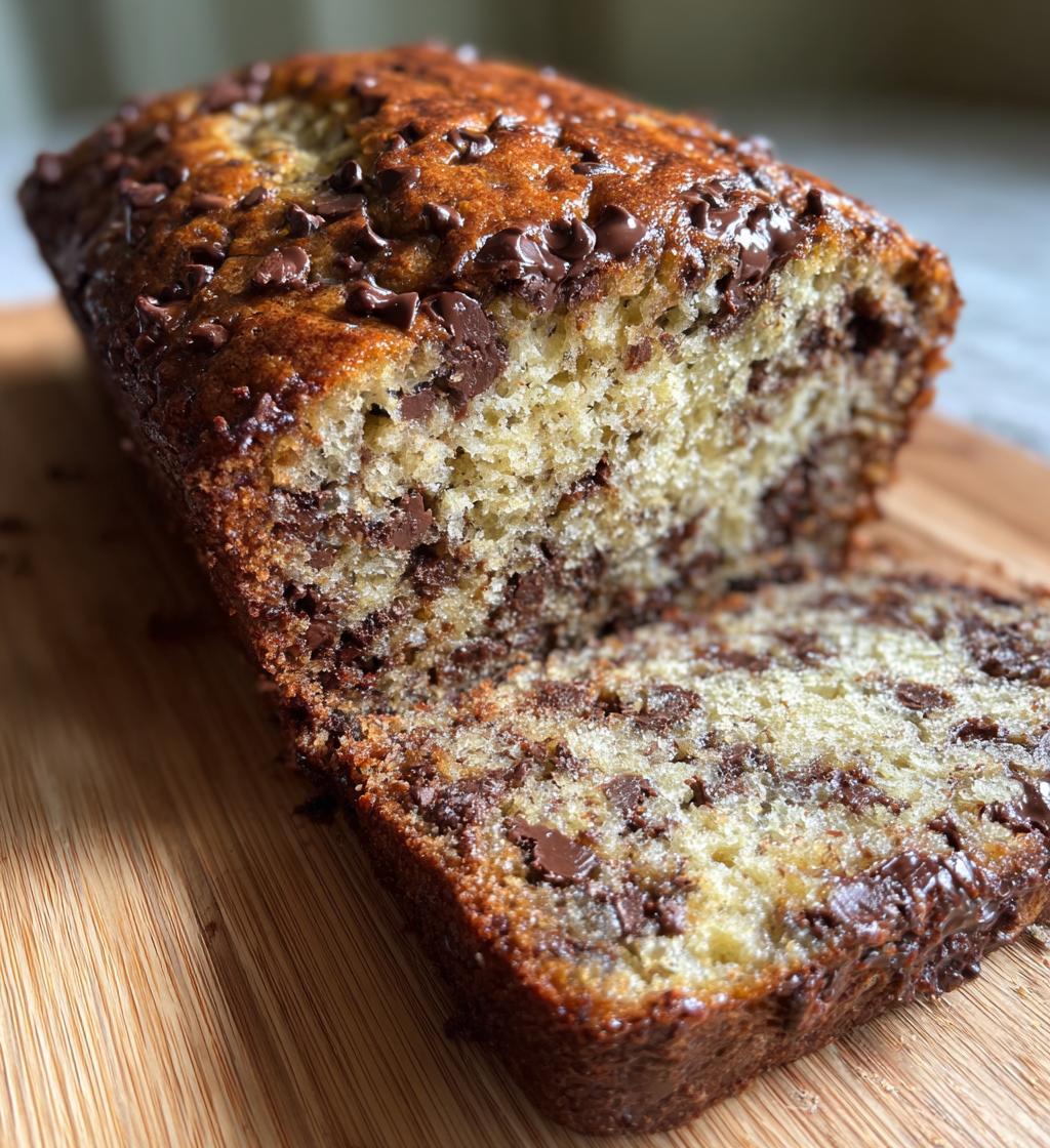 irresistible super moist chocolate chip banana bread