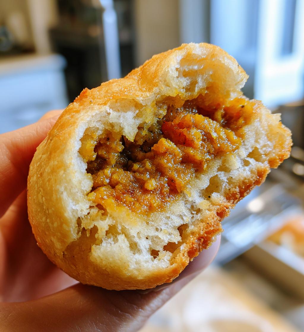 japanese curry bun - detail 1