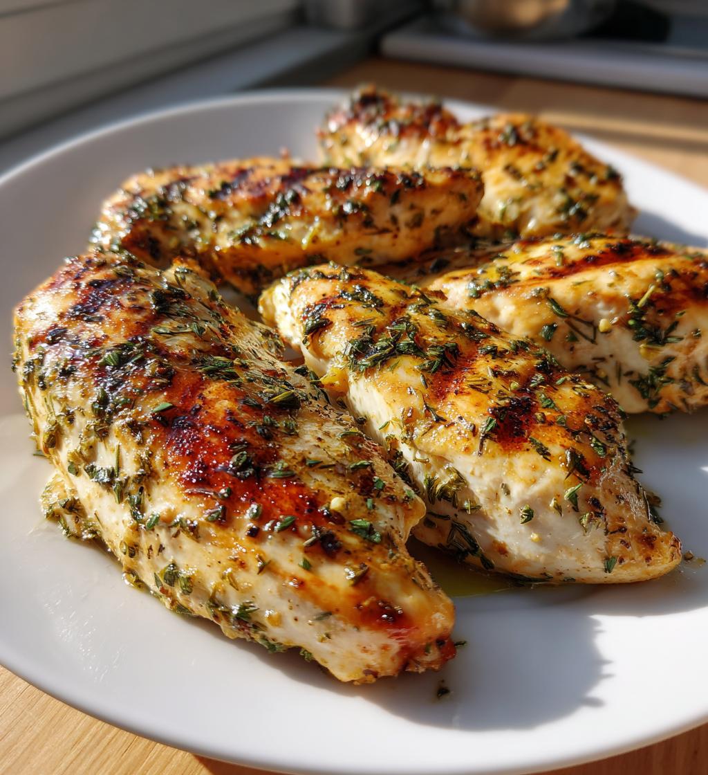 juicy grilled chicken mediterranean herbs - detail 1