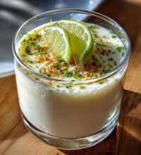 key lime coconut panna cotta