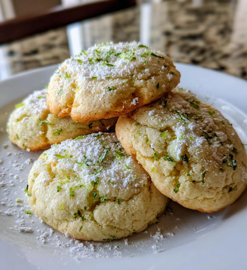 key lime cookies - detail 1