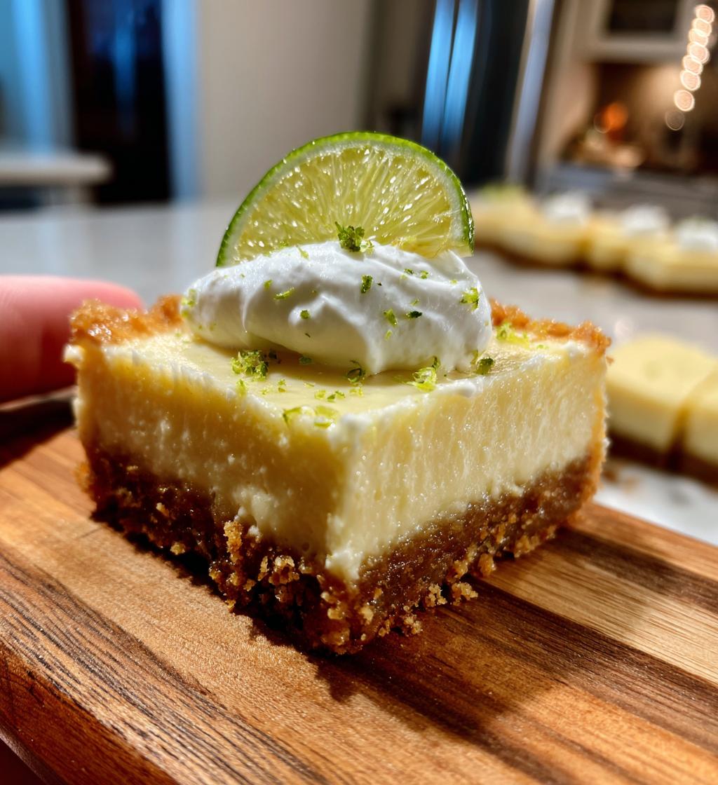 key lime pie bars - detail 1