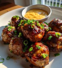 korean bbq meatballs with spicy mayo dip