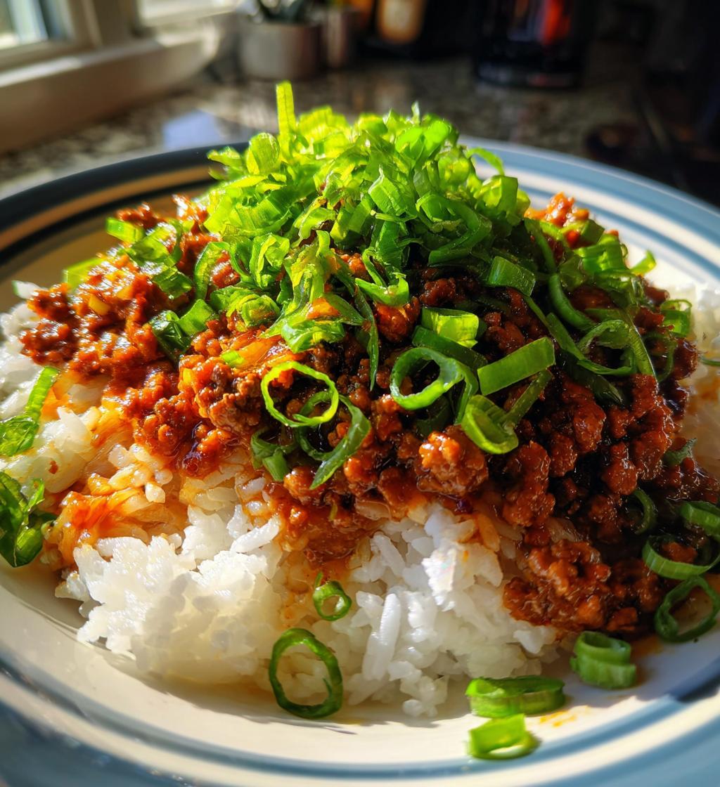 korean ground beef bowl