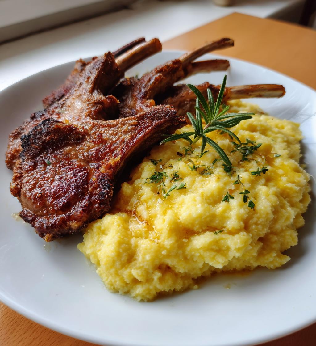 lamb schnitzel lemon butter mashed potatoes
