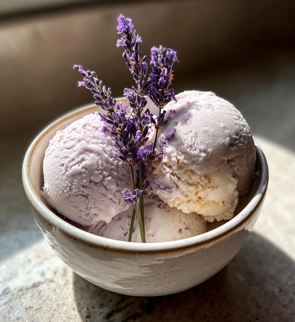 lavender earl grey ice cream - detail 1