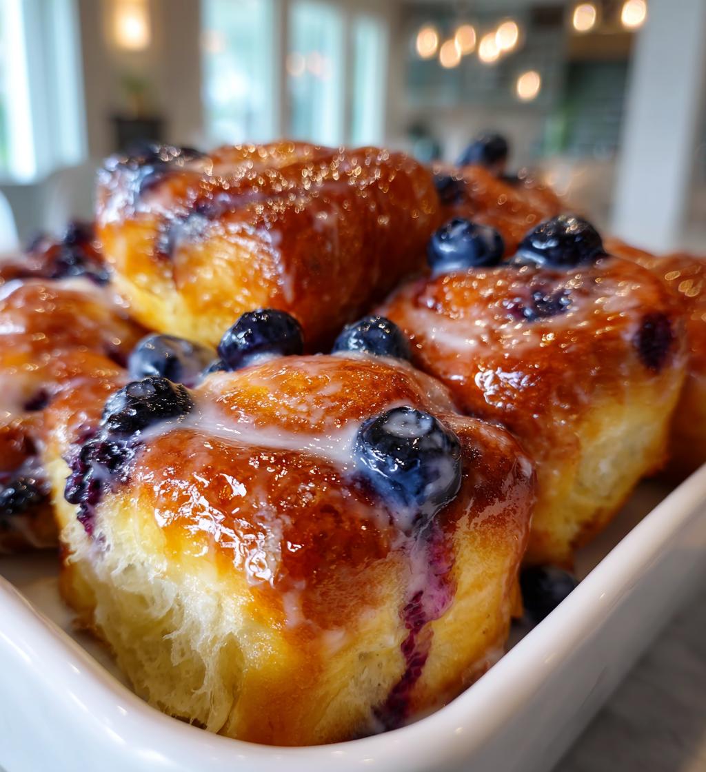 lemon blueberry sweet rolls - detail 1