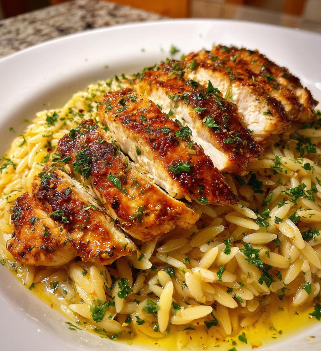 lemon chicken orzo