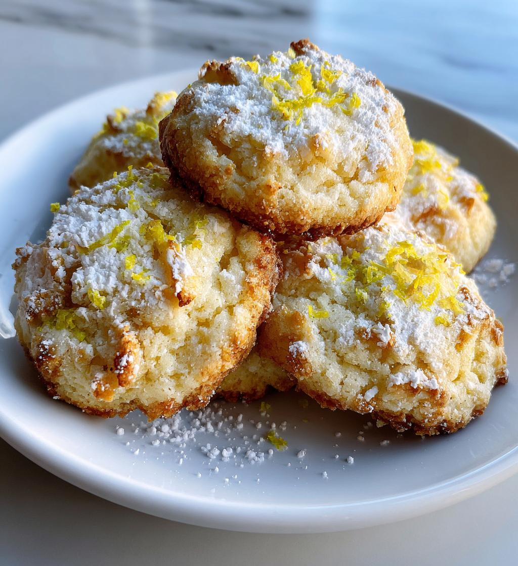lemon coconut cheesecake cookies