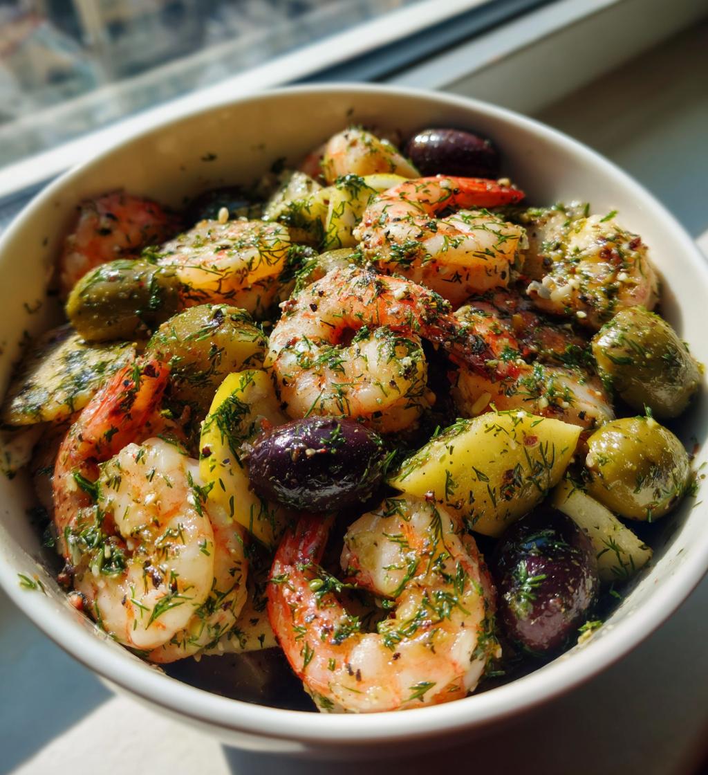 lemon dill shrimp olive antipasto